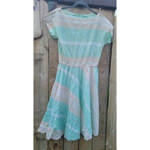 80's Striped Pastel Sundress K.C. Kelly Size 12